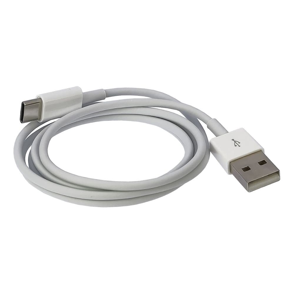 USB-кабель, Type-C, 100 см, в упаковке, белый