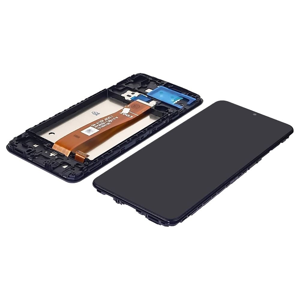 Дисплей Samsung SM-A125 Galaxy A12, черный | с тачскрином | с передней панелью | Original (PRC), A125F_REV0.1 FPC6509-1 | дисплейный модуль, экран