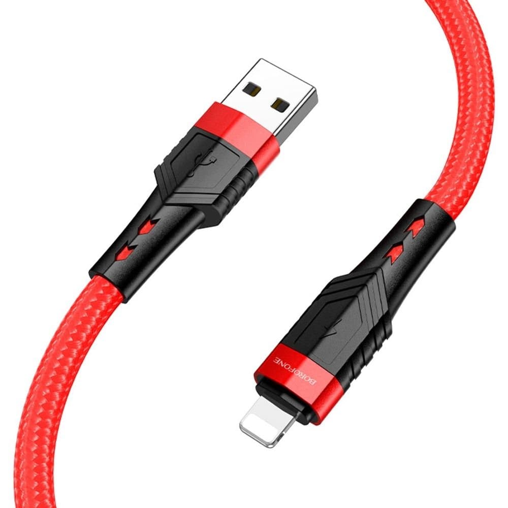 USB-кабель Borofone BU35, Lightning, красный