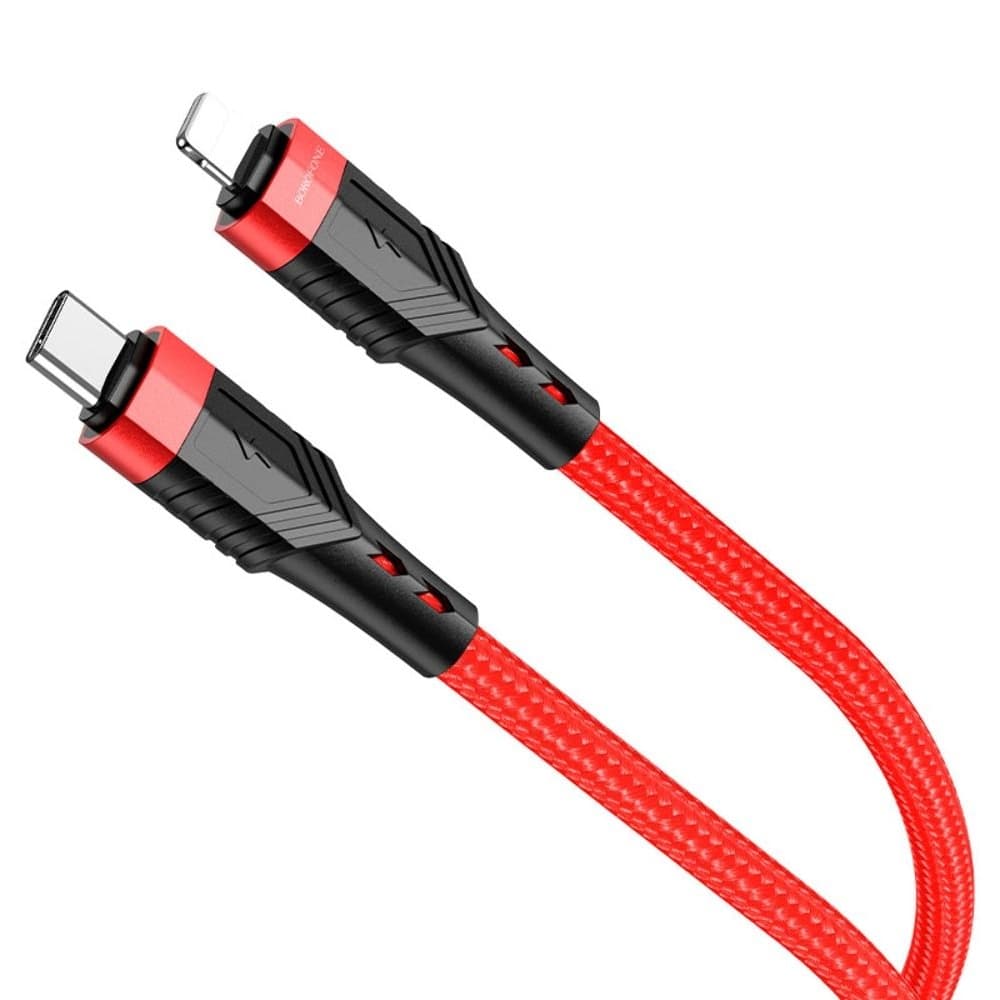 USB-кабель Borofone BU35, Type-C на Lightning, Power Delivery (20 Вт), красный