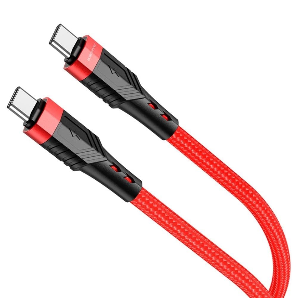 USB-кабель Borofone BU35, Type-C на Type-C, 60 Вт, красный