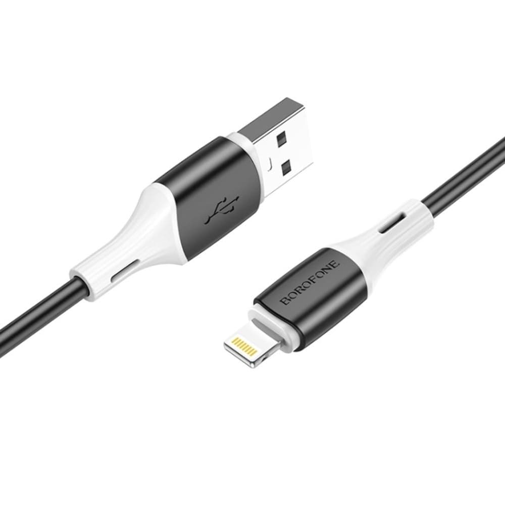 USB-кабель Borofone BX79, Lightning, 2.4 А, 100 см, черный
