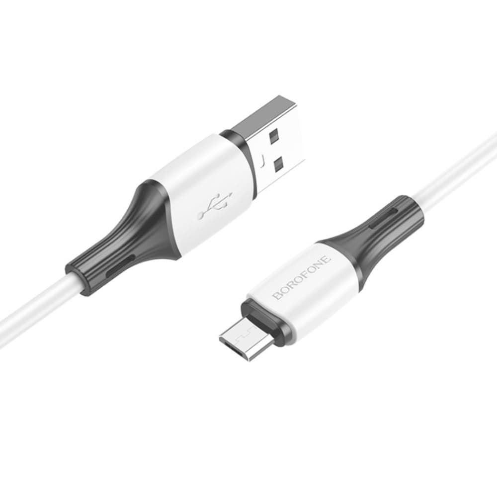 USB-кабель Borofone BX79, Micro-USB, 2.4 А, 100 см, белый