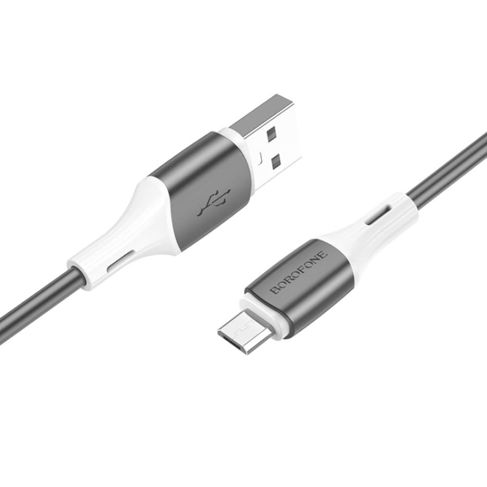 USB-кабель Borofone BX79, Micro-USB, 2.4 А, 100 см, чорний