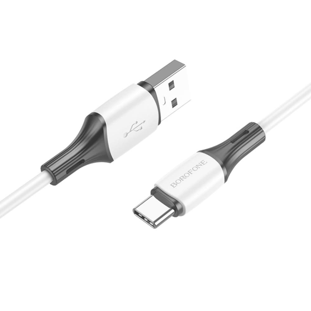 USB-кабель Borofone BX79, Type-C, 3.0 А, 100 см, белый