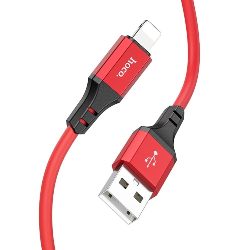 USB-кабель Hoco X86, Lightning, красный