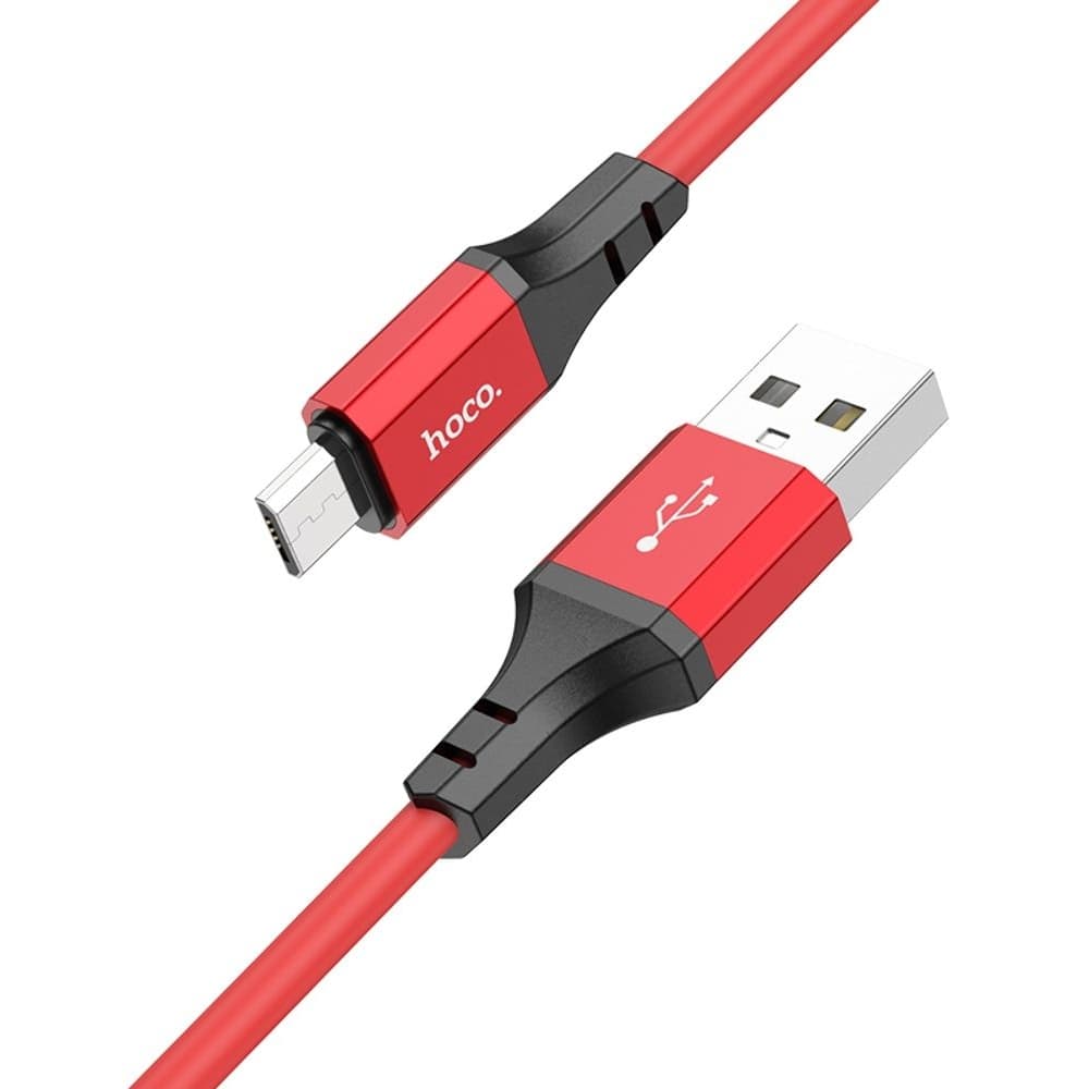 USB-кабель Hoco X86, Micro-USB, 2.4 А, 100 см, красный