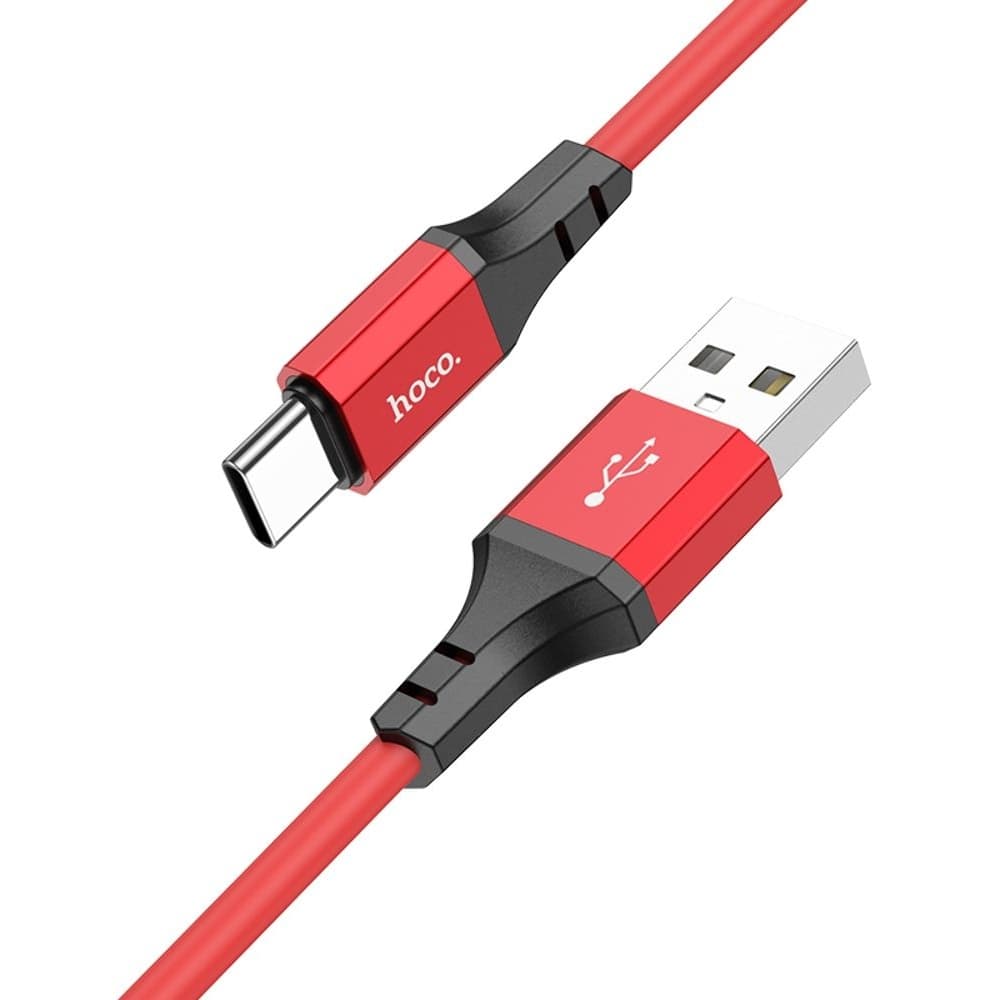 USB-кабель Hoco X86, Type-C, 3.0 А, 100 см, красный