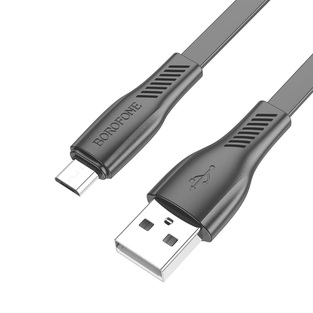 USB-кабель Borofone BX85, Micro-USB, 2.4 А, 100 см, черный