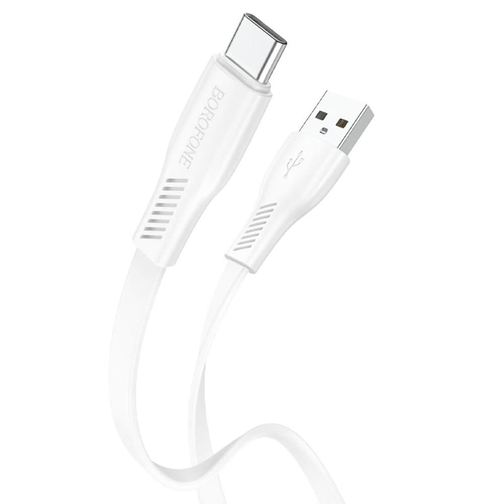 USB-кабель Borofone BX85, Type-C, 3.0 А, 100 см, білий