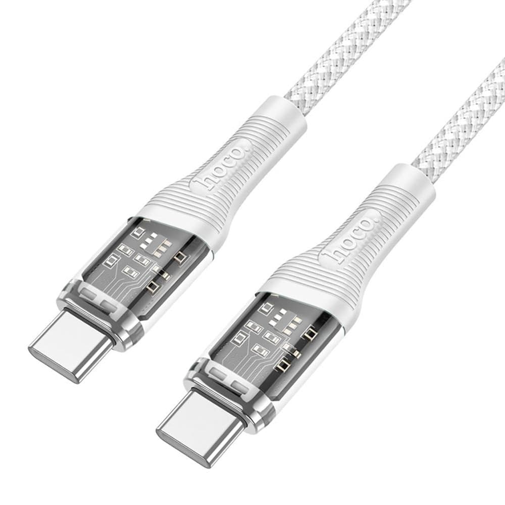 USB-кабель Hoco U111, Type-C на Type-C, 3.0 А, 60 Вт, 120 см, сірий
