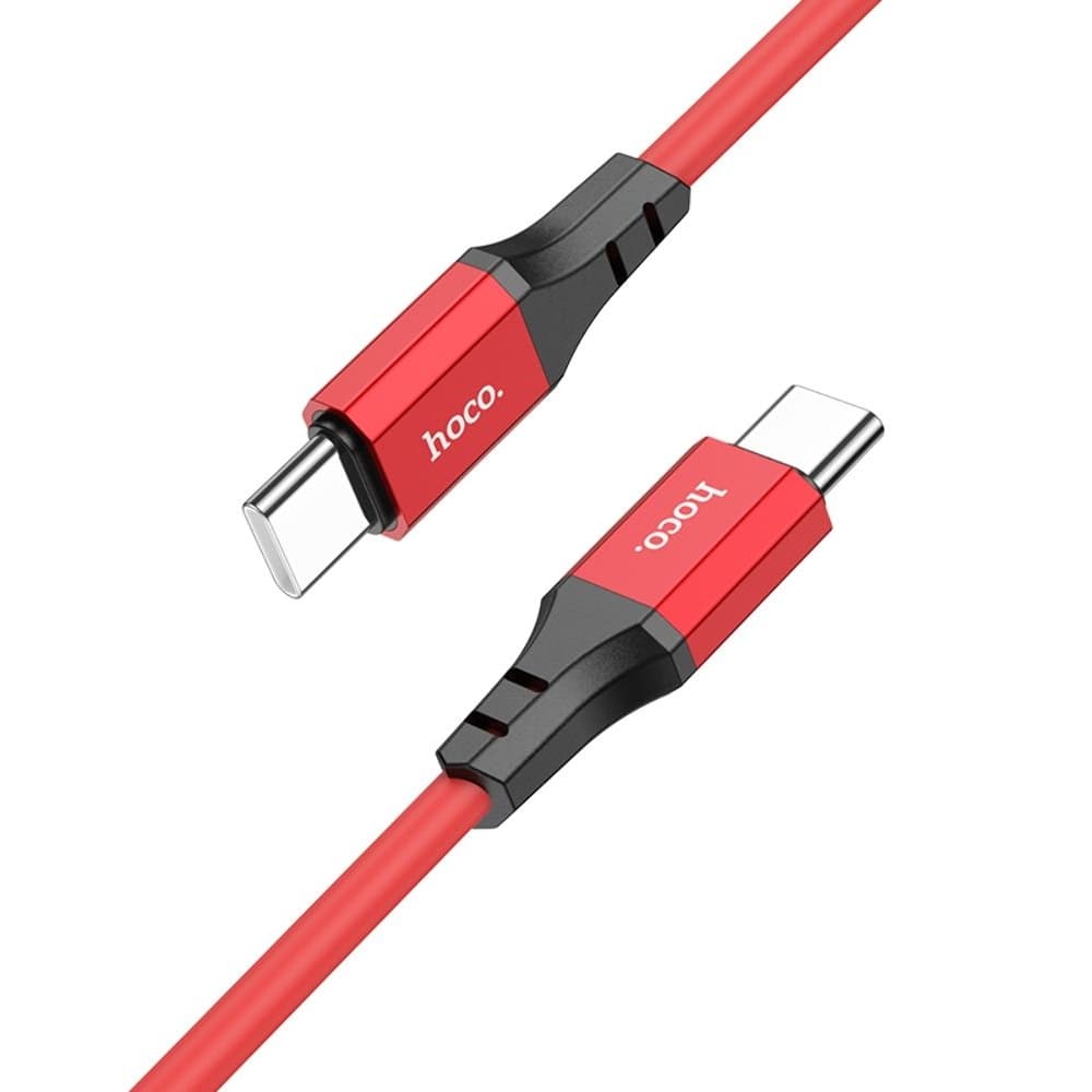 USB-кабель Hoco X86, Type-C на Type-C, 3.0 А, 60 Вт, 100 см, красный