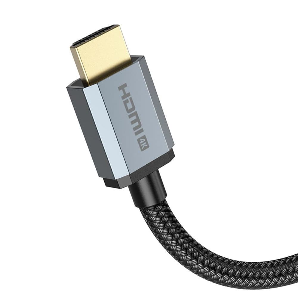 HDMI-USB-кабель Hoco US03, HDMI 2.0, 4K, 100 см, черный