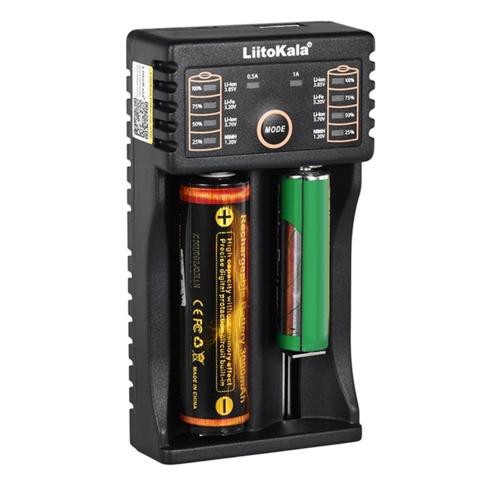 Зарядное устройство LiitoKala Lii-202, для аккумуляторов 18650, АА, ААА и других, универсальное, 2 слота