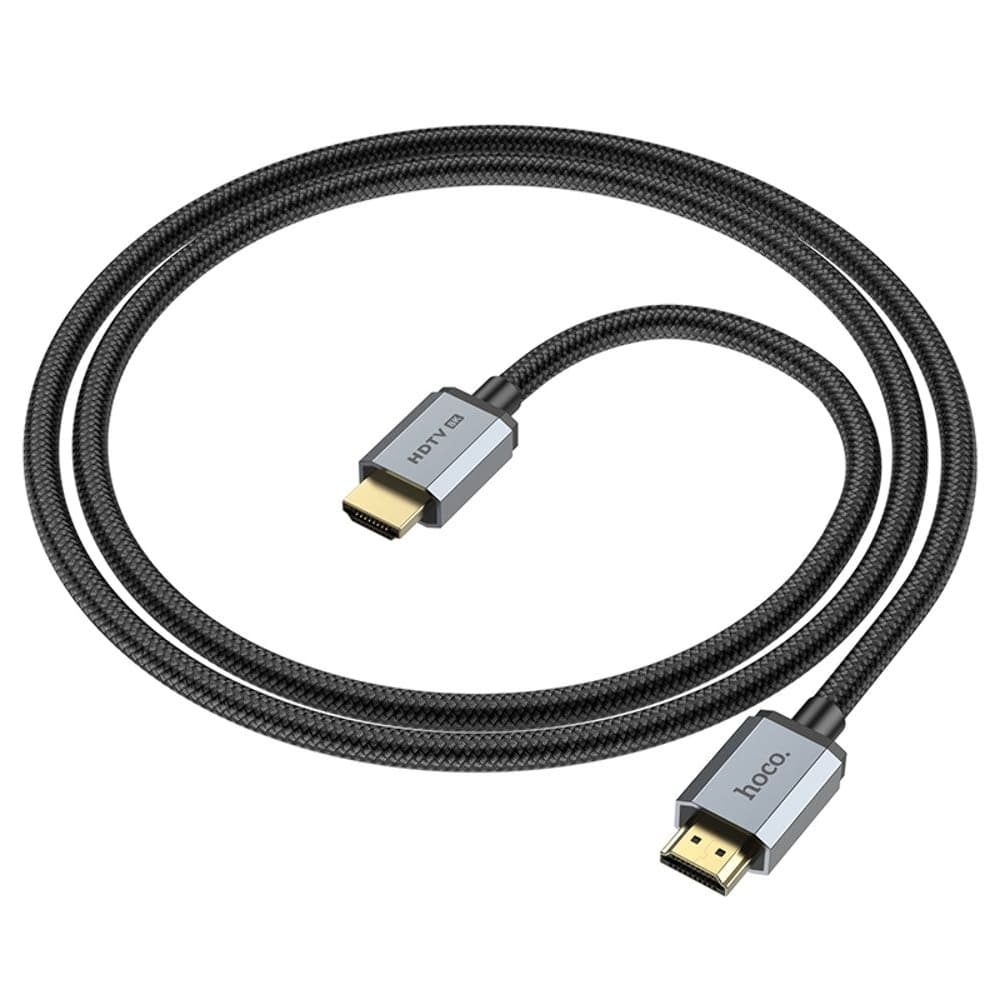 HDMI-USB-кабель Hoco US03, 100 см, 8K, HDMI 2.1, черный