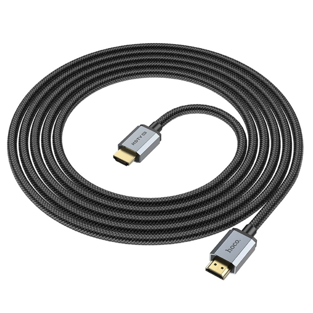 HDMI-USB-кабель Hoco US03, HDMI 2.1, 8K, 300 см, черный