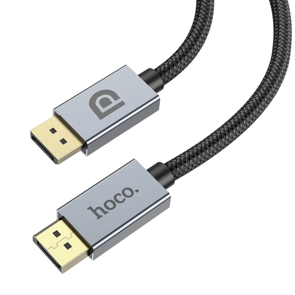 HDMI-USB-кабель Hoco US04, 100 см, DisplayPort 1.4, 8K, чорний