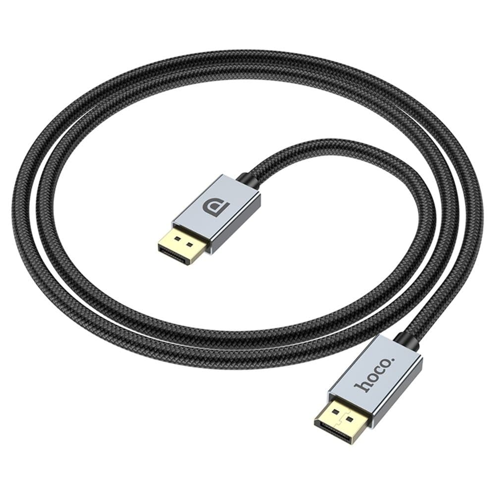 HDMI-USB-кабель Hoco US04, 100 см, DisplayPort 1.4, 8K, черный