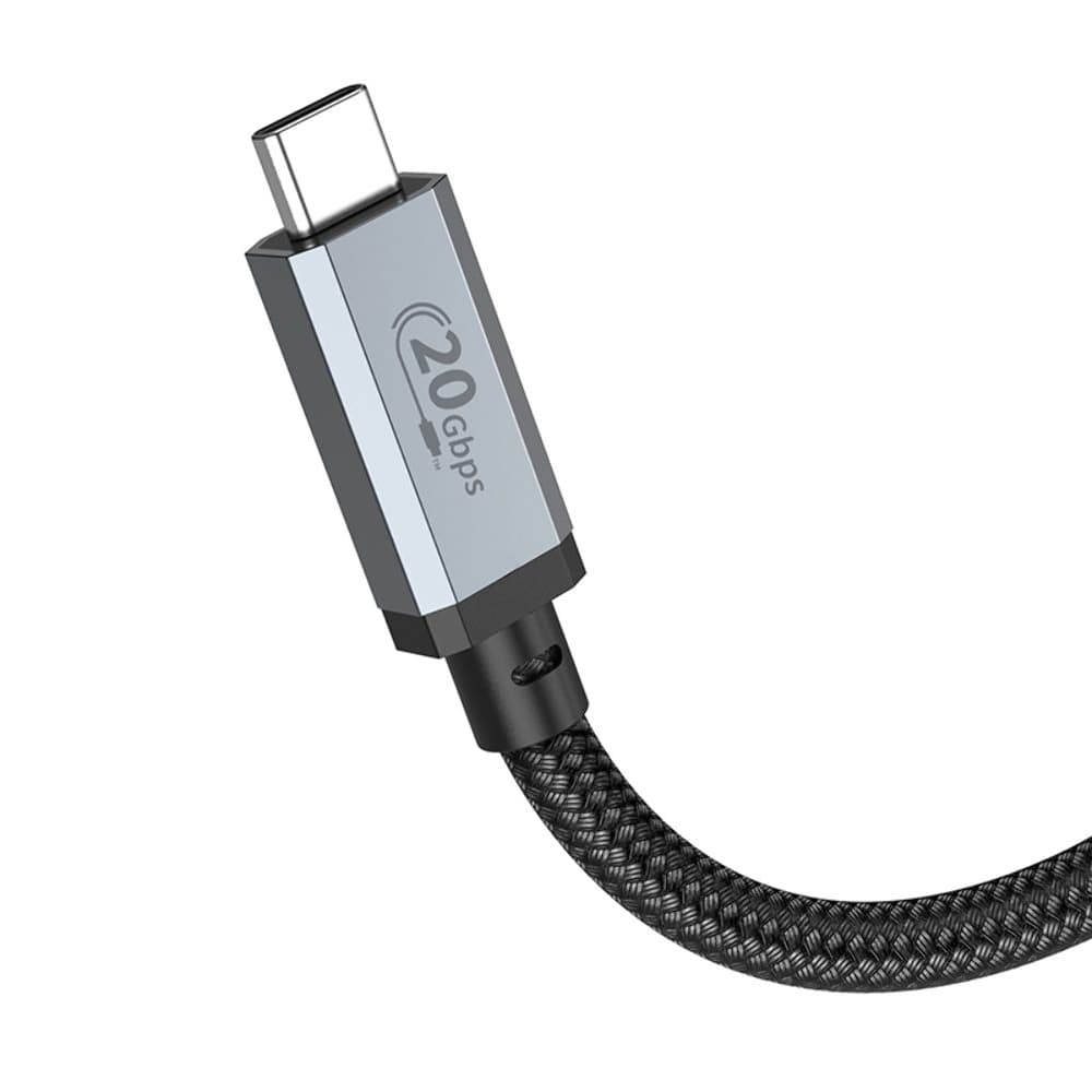 USB-кабель Hoco US05, Type-C на Type-C, Power Delivery (100 Вт), 200 см, чорний