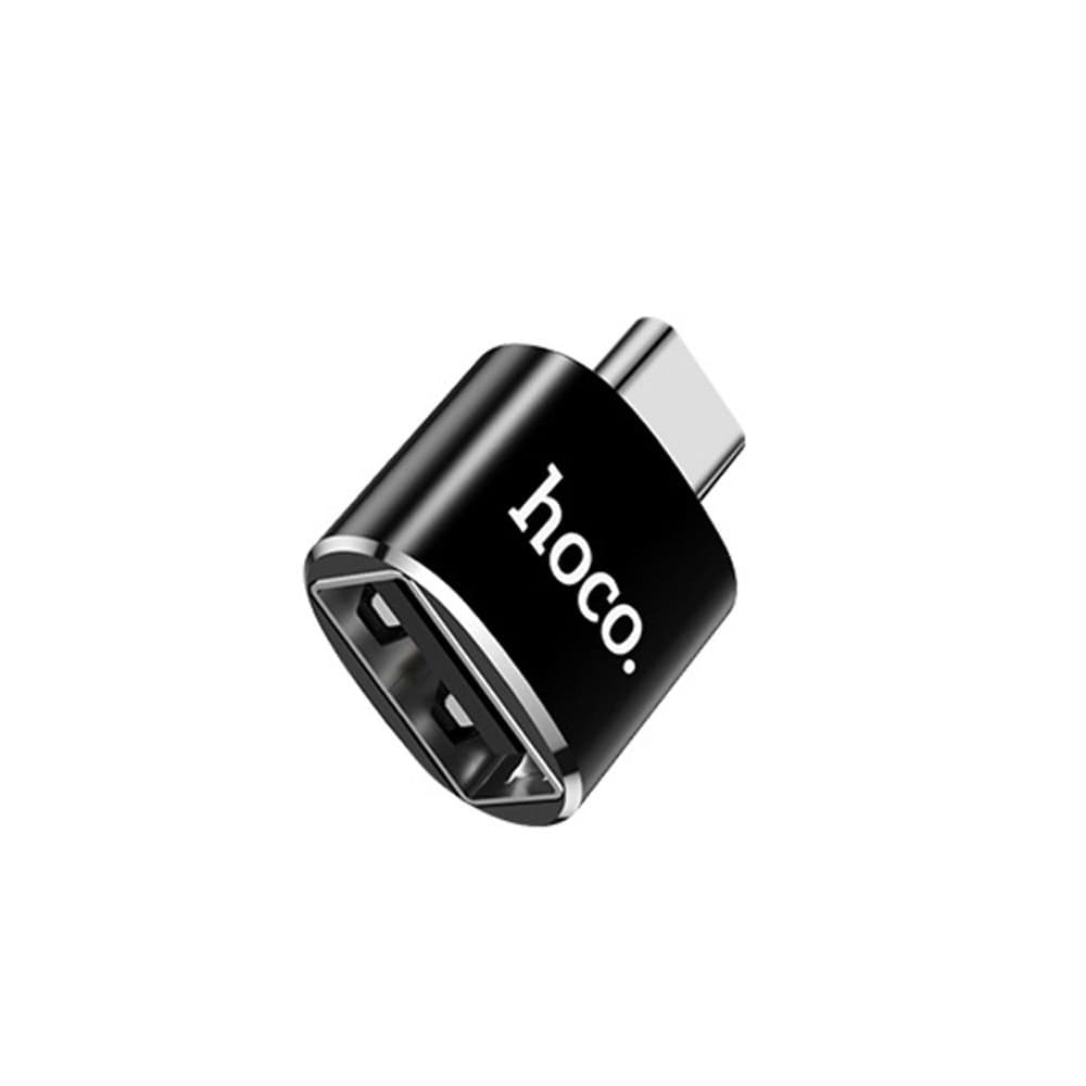 OTG-переходник Hoco UA5, Type-C на USB, черный