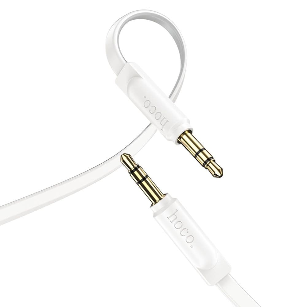 AUX-USB-кабель Hoco UPA16, Jack 3.5 на Jack 3.5, 200 см, белый