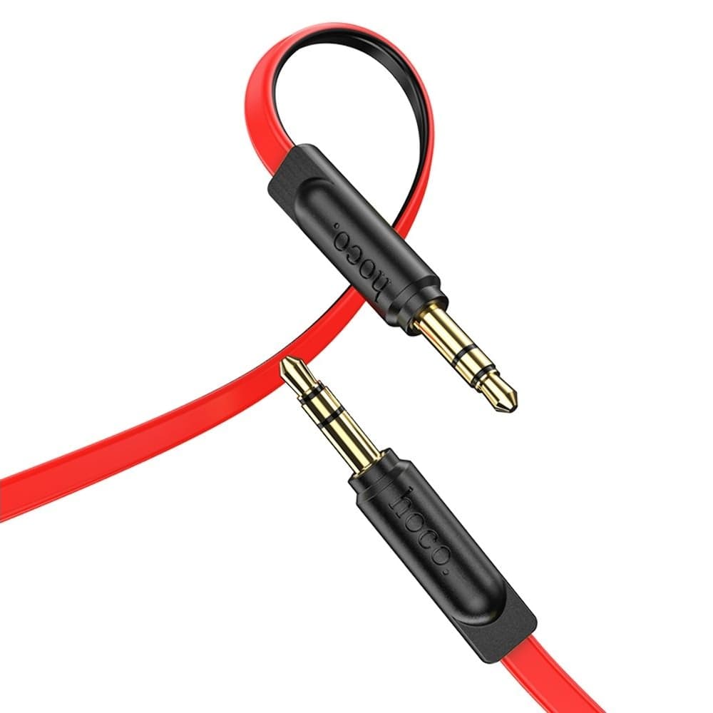AUX-USB-кабель Hoco UPA16, Jack 3.5 на Jack, 3.5, 200 см, красный