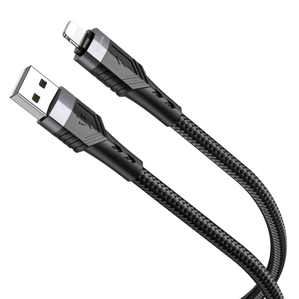 USB-кабель Borofone BU35, Lightning, 2.4 А, 120 см, чорний