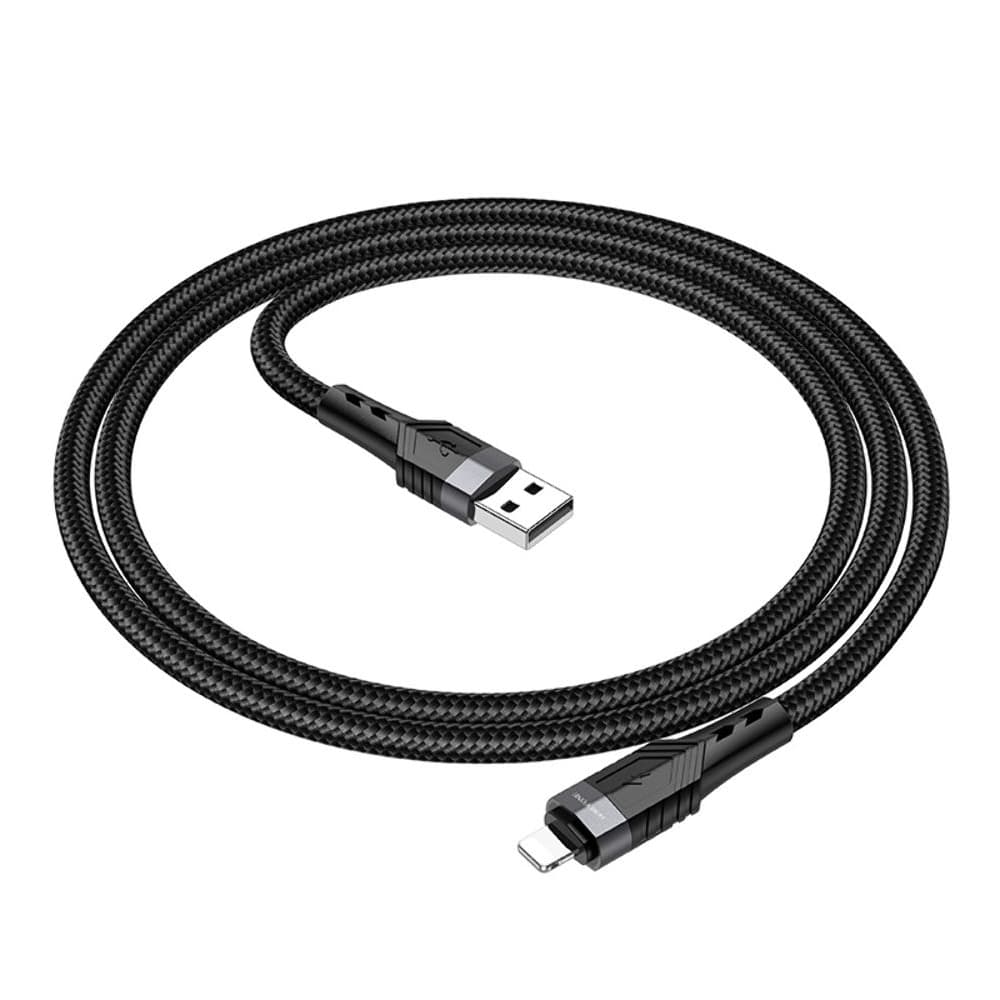 USB-кабель Borofone BU35, Lightning, 2.4 А, 120 см, черный