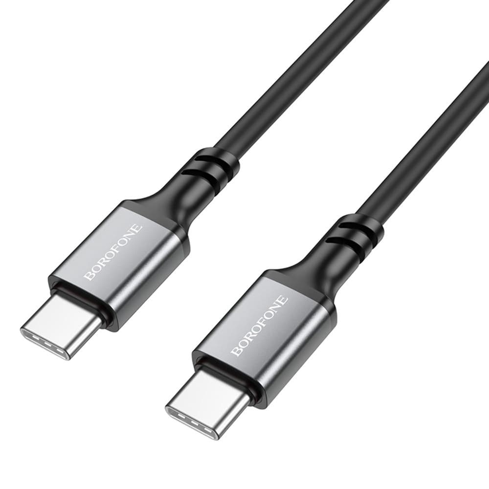USB-кабель Borofone BX83, Type-C на Type-C, 60 Вт, Power Delivery, 100 см, черный
