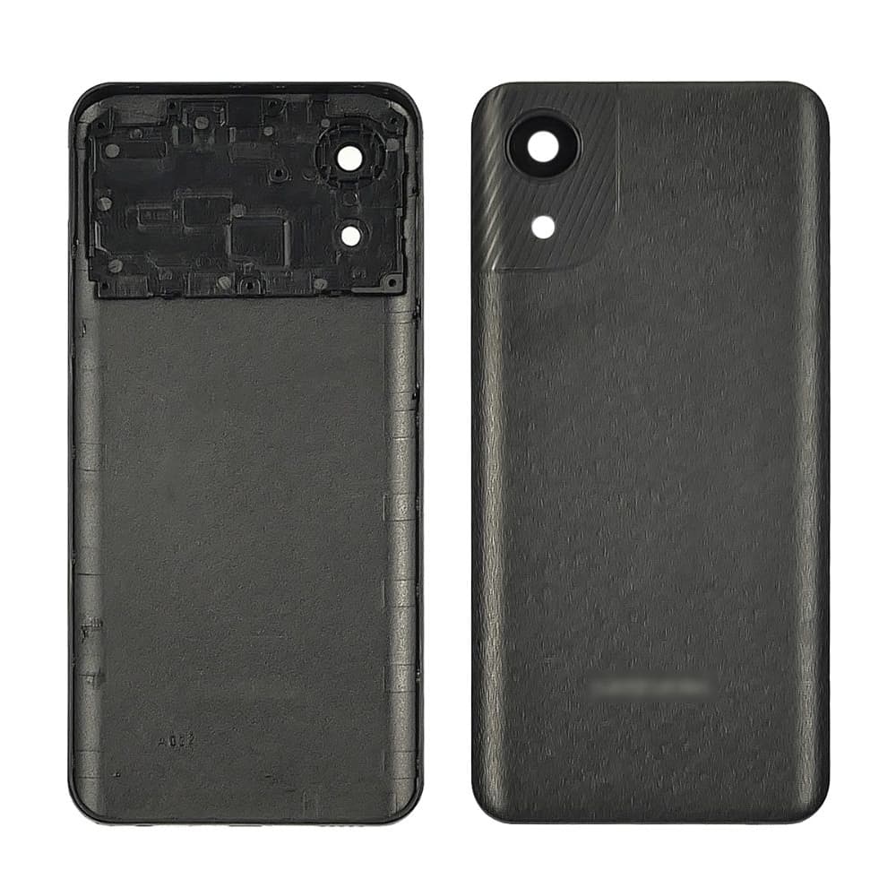 Задняя крышка Samsung SM-A032 Galaxy A03 Core, черная, со стеклом камеры, Original (PRC) | корпус, панель аккумулятора, АКБ, батареи