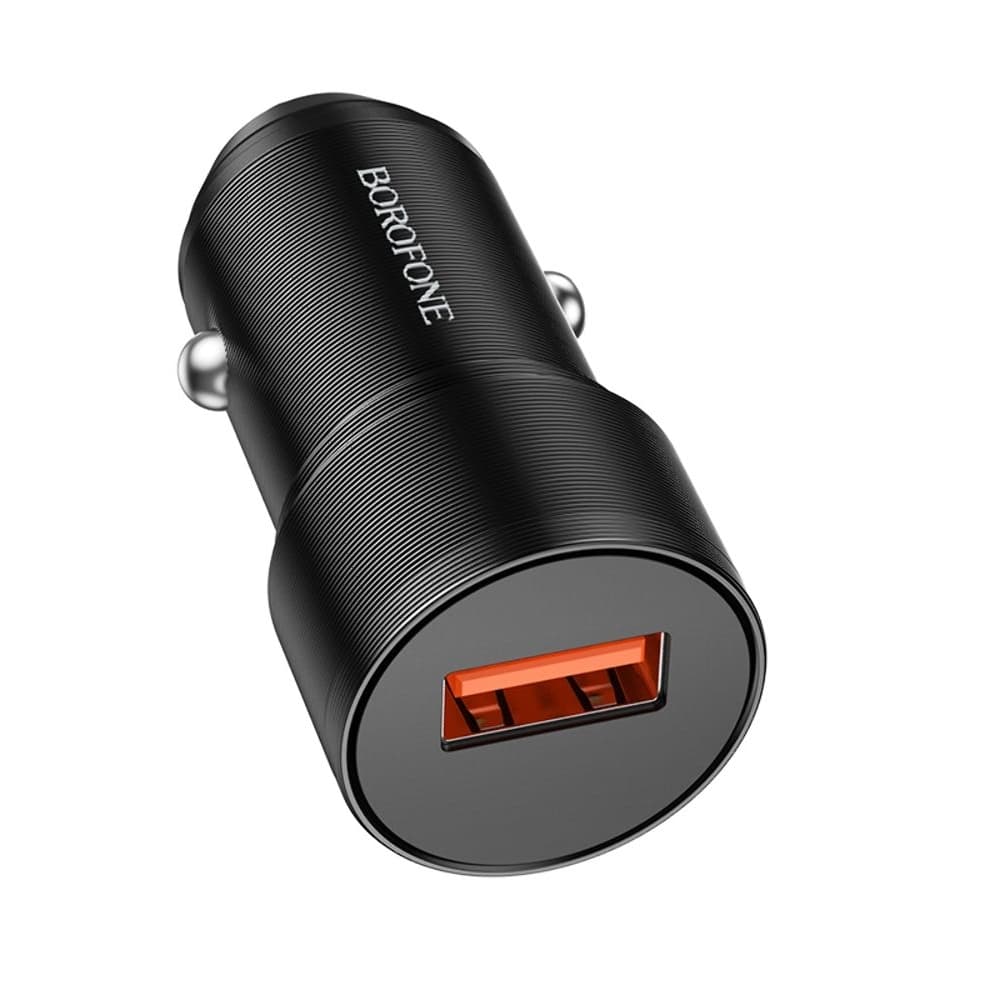 Автомобильное зарядное устройство Borofone BZ19A 1 USB Quick Charge 3.0, черное