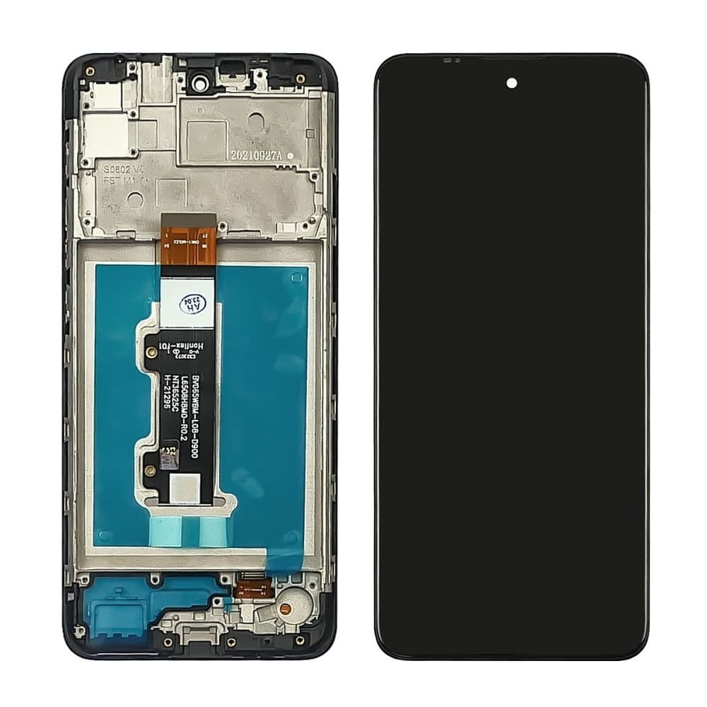Дисплей Motorola Moto E40, XT2159, черный | с тачскрином | с передней панелью | Original (PRC) | дисплейный модуль, экран, монитор