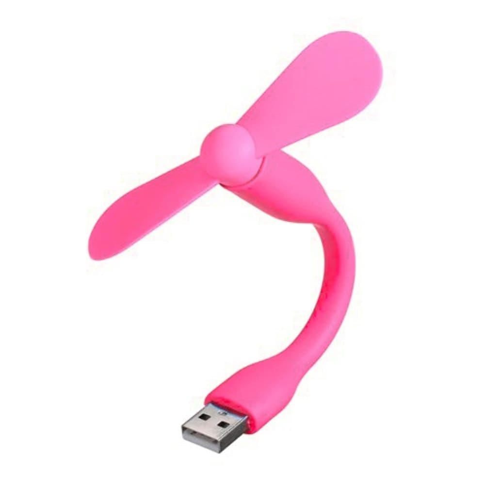 Портативный вентилятор USB, розовый