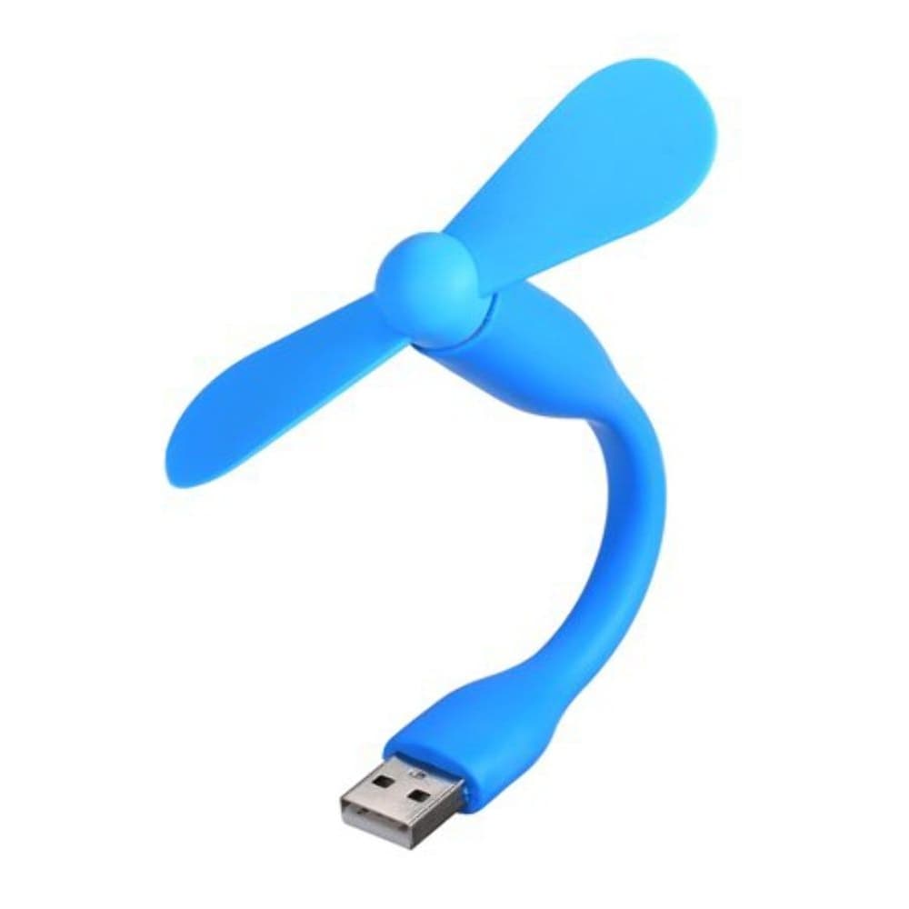 Портативный вентилятор USB, синій