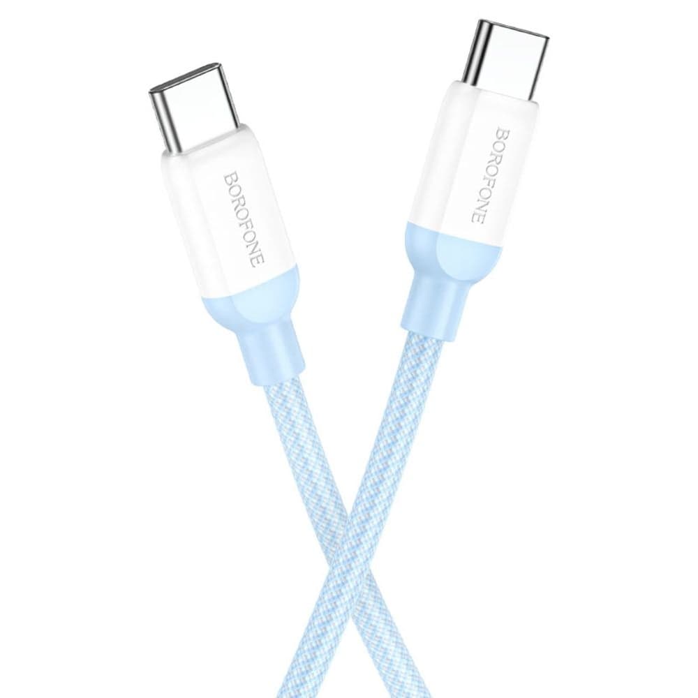 USB-кабель Borofone BX68, Type-C на Type-C, Power Delivery (100 Вт), 200 см, синій