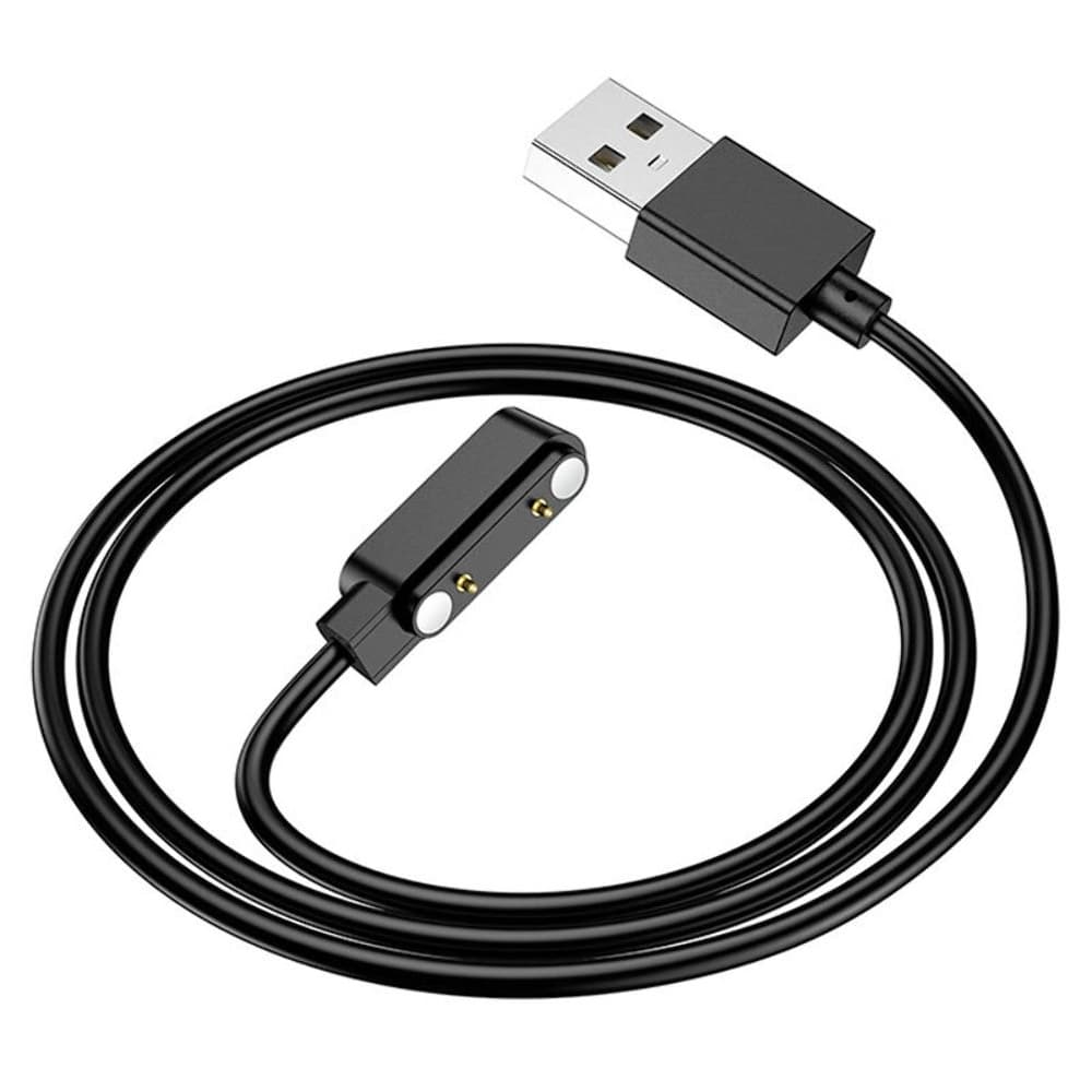 USB-кабель смарт-часов Hoco Y9, магнитный, черный
