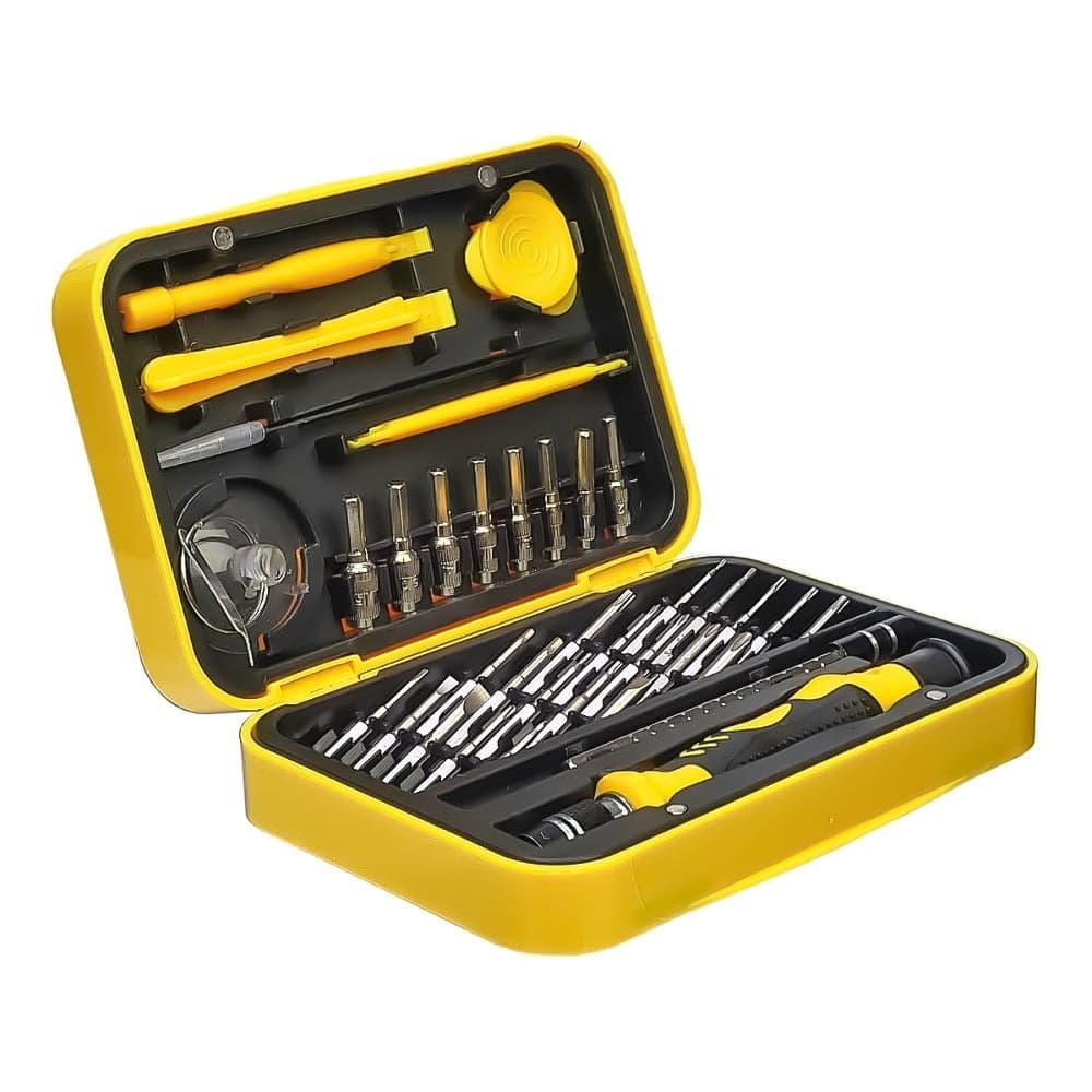 Набор инструментов Aida A-8819, ручка, 28 бит, удлинитель, пинцет прямой, 3 лопатки, медиатор, присоска, SIM-ключ