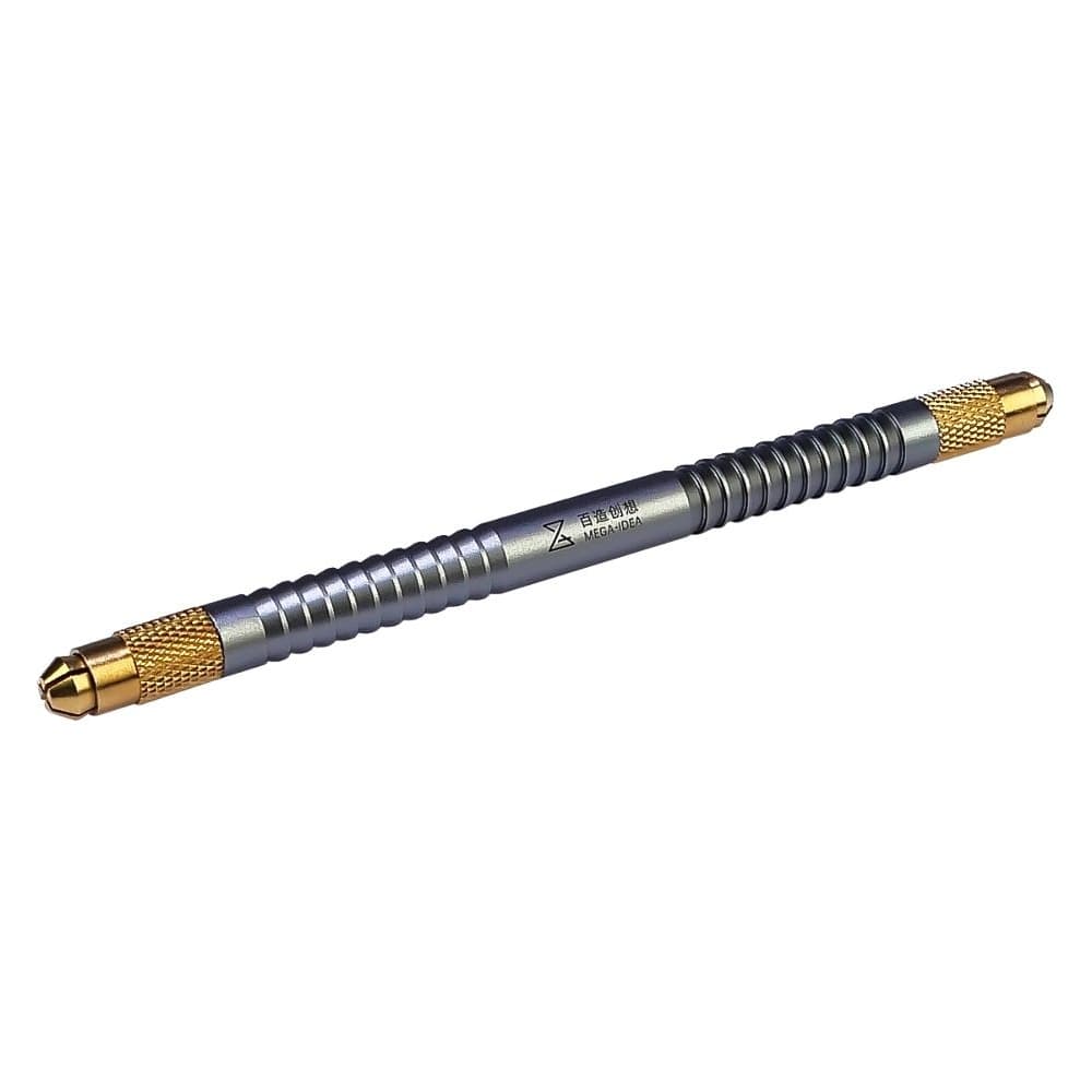 Ручка Mega-Idea, алюминиевая, двусторонняя, с цанговыми зажимами для лезвий скальпеля и тонких металлических лопаток