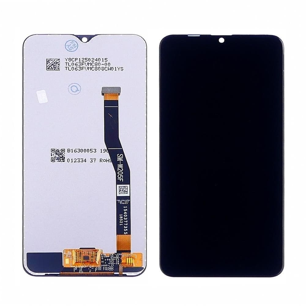 Дисплей Samsung SM-M205 Galaxy M20, черный | с тачскрином | High Copy | дисплейный модуль, экран