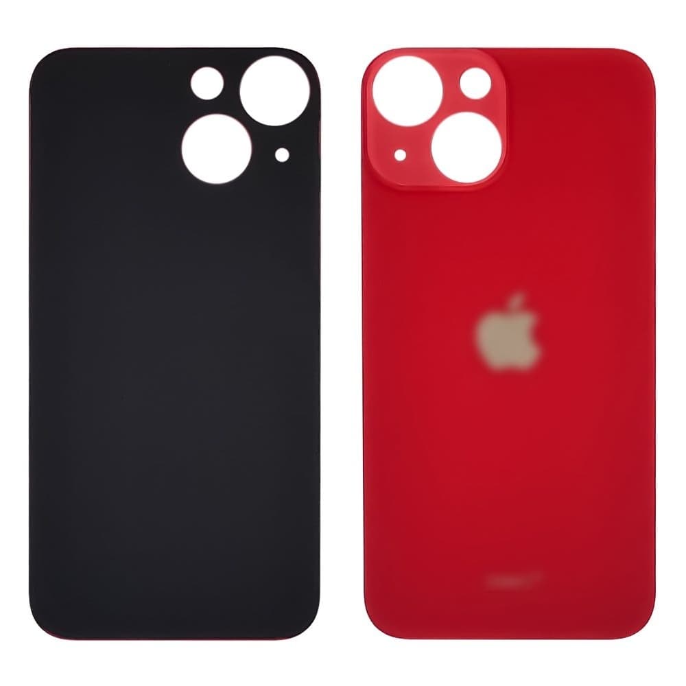 Задняя крышка Apple iPhone 13, красная, не нужно снимать стекло камеры, big hole, Original (PRC) | корпус, панель аккумулятора, АКБ, батареи