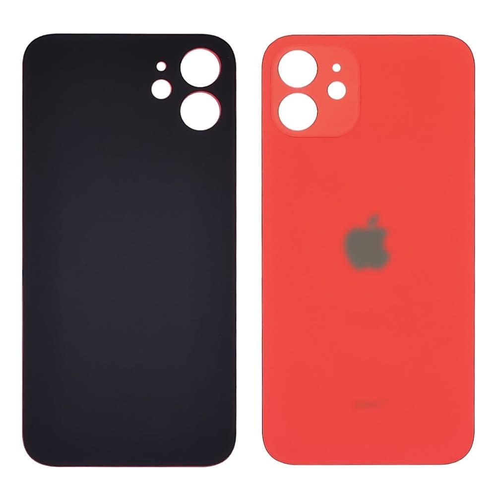 Задняя крышка Apple iPhone 12, красная, не нужно снимать стекло камеры, big hole, Original (PRC) | корпус, панель аккумулятора, АКБ, батареи