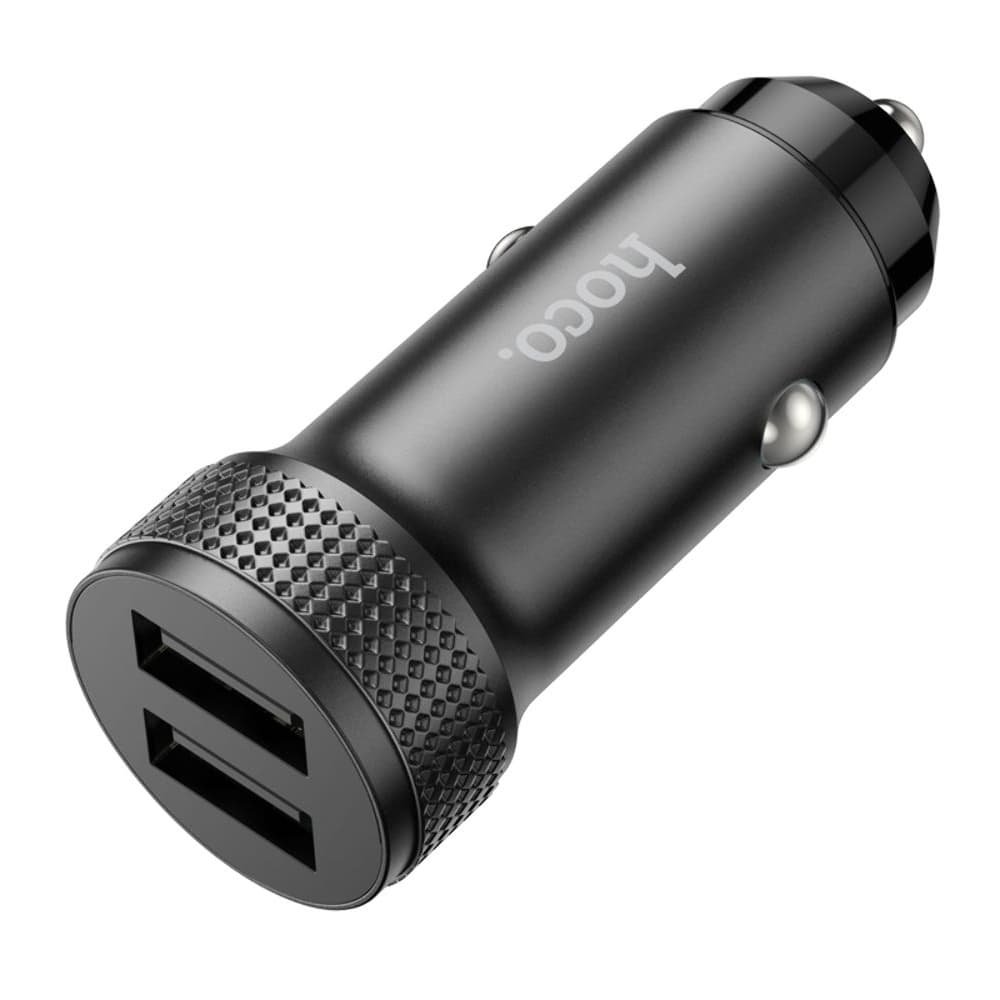 Автомобильний зарядний пристрій Hoco Z49, 2 USB, 2.4 А, черное | зарядка, зарядное устройство