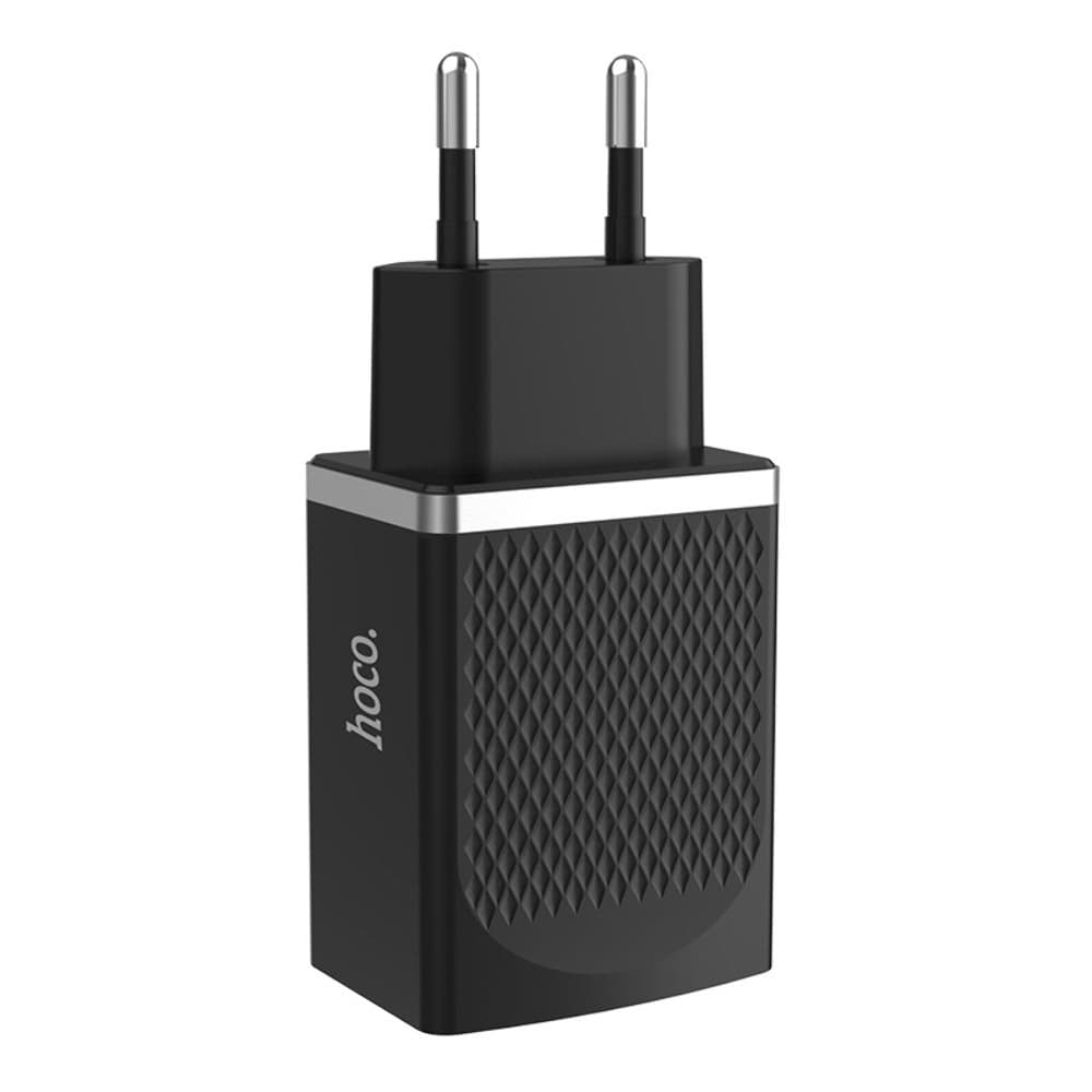 Сетевое зарядное устройство Hoco C42A, 1 USB, Quick Charge, черное