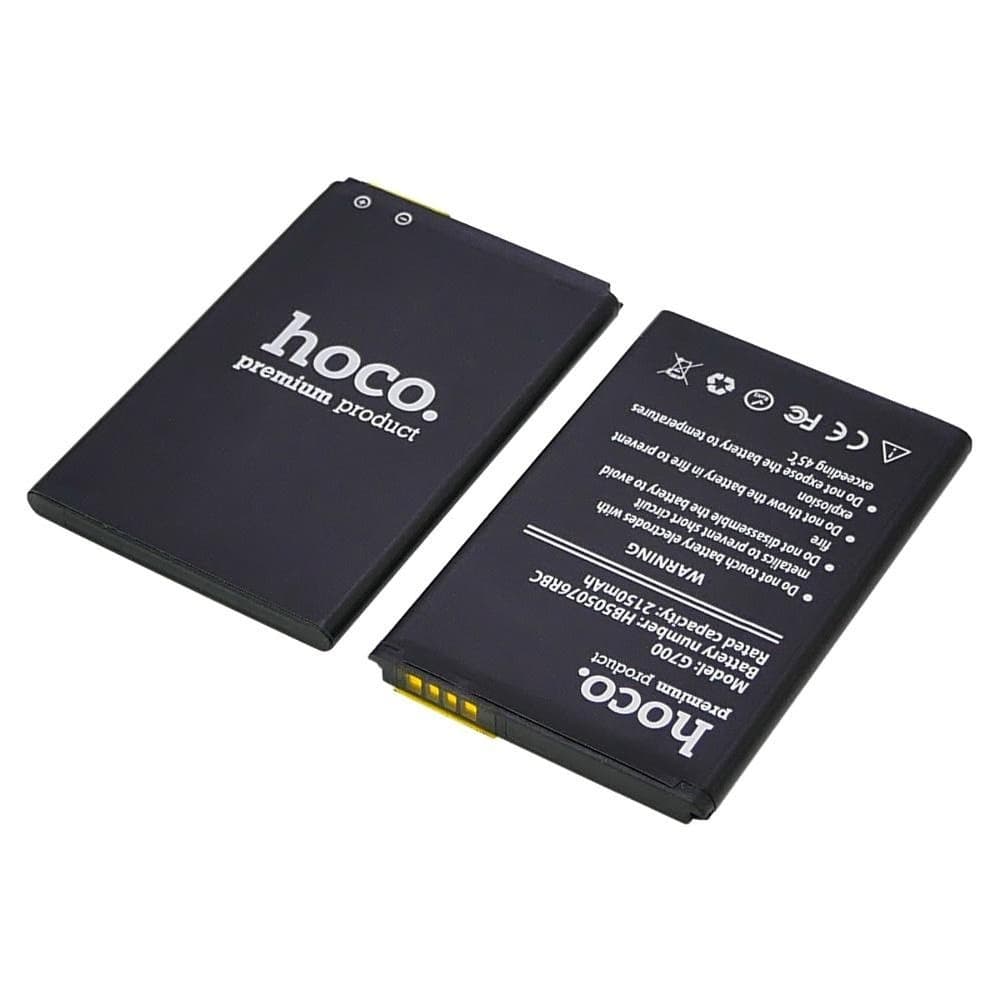 Аккумулятор Huawei Ascend G610-U20, Ascend G700-U10, Ascend Y600-U20 Dual Sim, HB505076RBC, Hoco | 3-12 мес. гарантии | АКБ, батарея
