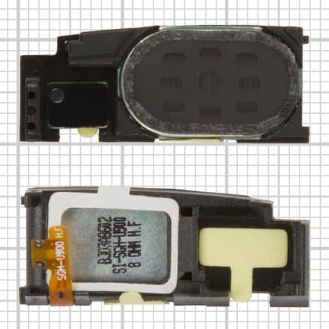 Динамик Samsung SGH-U900, бузер (звонок вызова и громкой связи, нижний динамик), в резонаторе