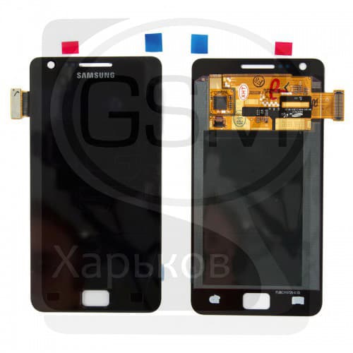 Дисплей Samsung GT-i9100 Galaxy S2, черный | с тачскрином | оригинал | дисплейный модуль, экран, монитор