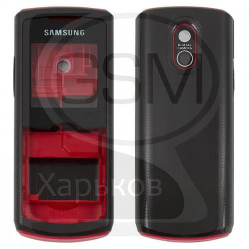 Корпус Samsung GT-E2120, GT-E2121, красный, (качество AAA), (панель, панели)