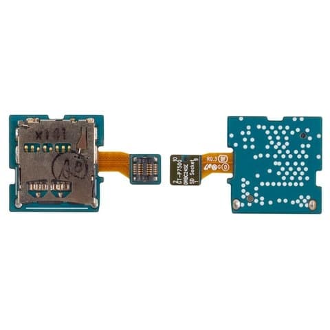 Коннектор карты памяти Samsung GT-P7500 Galaxy Tab, GT-P7510 Galaxy Tab, со шлейфом, (гнездо, разъем, слот)