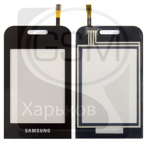 Тачскрин Samsung GT-E2652 Champ Duos, GT-E2652W, черный | оригинал | сенсорное стекло, экран