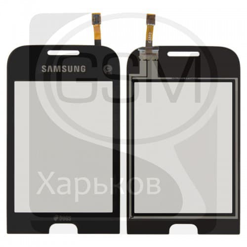 Тачскрин Samsung GT-C3312 Champ Deluxe Duos, черный | оригинал | сенсорное стекло, экран
